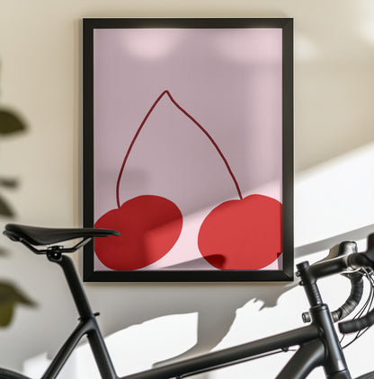 Cherry - Poster / Art Print - interiör