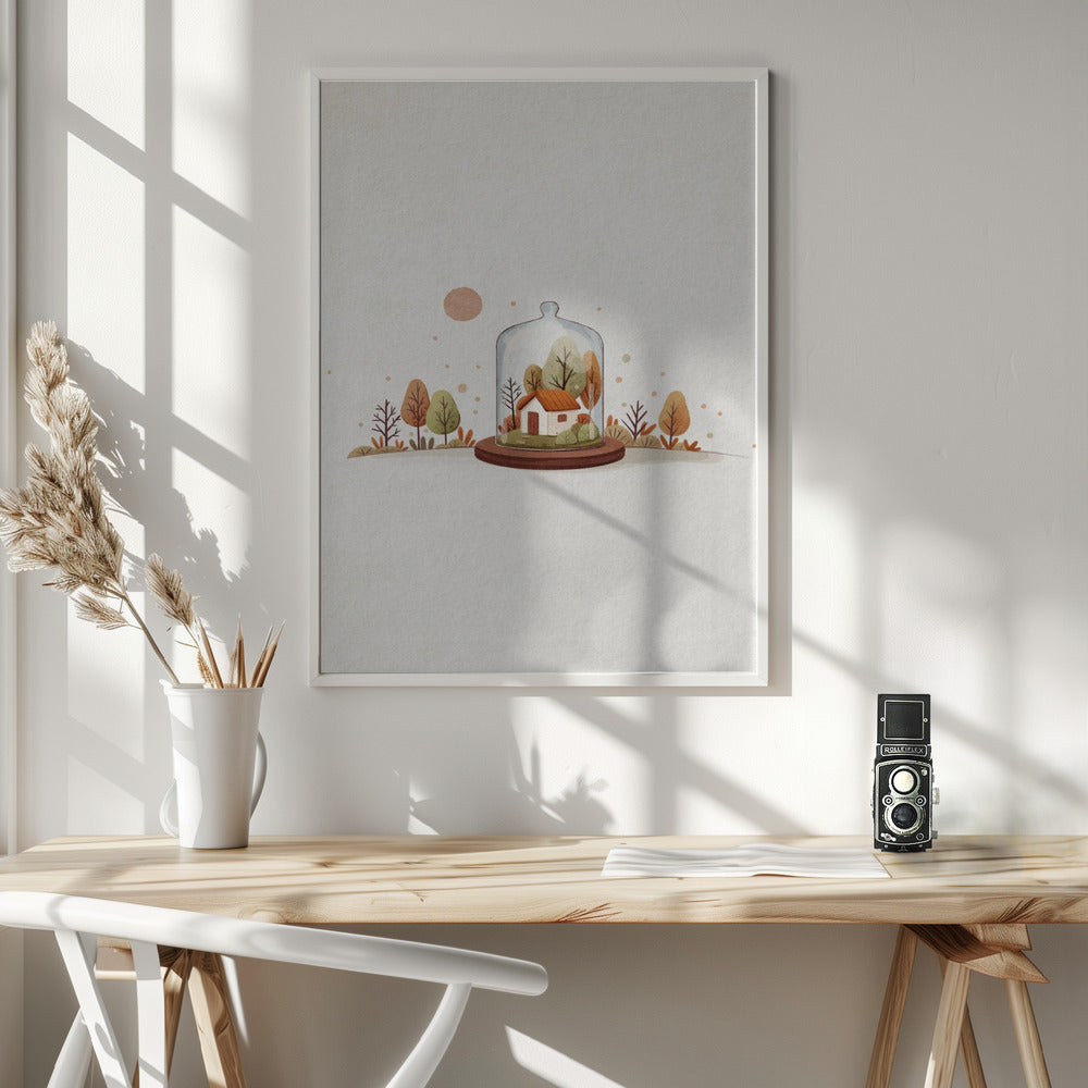 Autumn Tree - Poster / Art Print - interiör