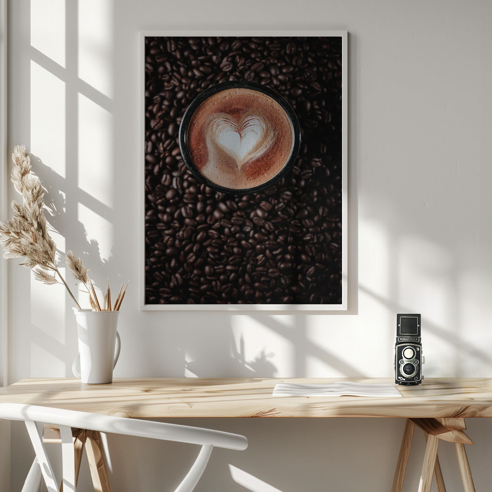 love latte - Poster / Art Print - interiör