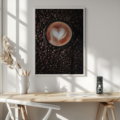 love latte - Poster / Art Print - interiör