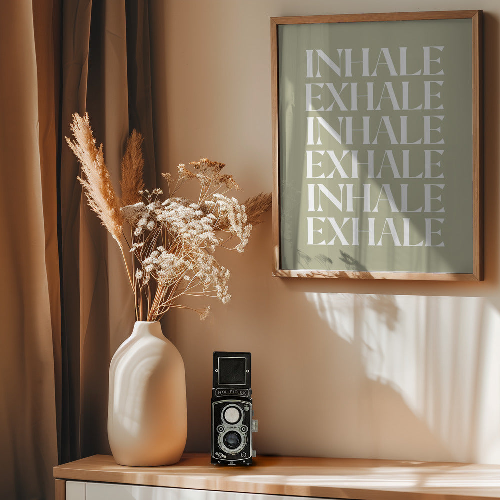 Inhale Exhale - Poster / Art Print - interiör