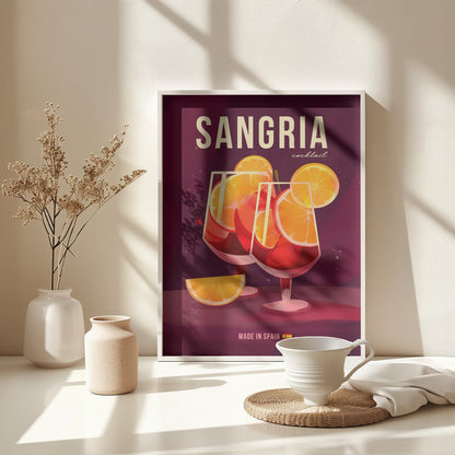 Sangria Cocktail - Poster / Art Print - interiör
