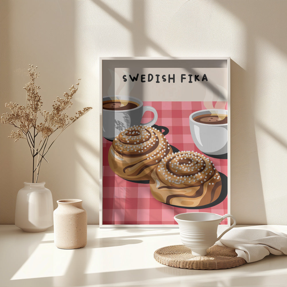 Swedish Fika - Poster / Art Print - interiör