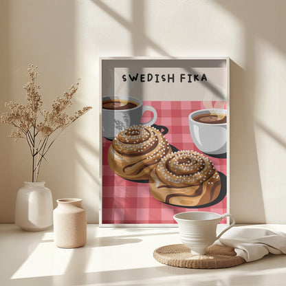 Swedish Fika - Poster / Art Print - interiör