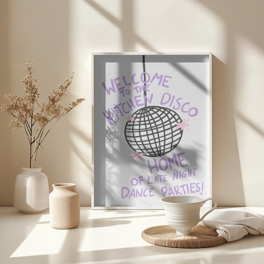 Kitchen Disco - Poster / Art Print - interiör