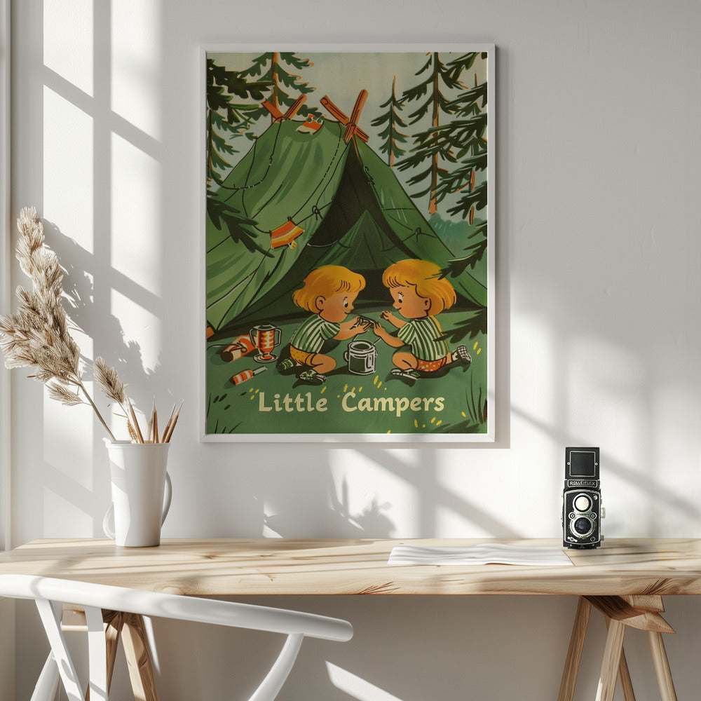 Little Campers Vintage Magazine - Poster / Art Print - interiör