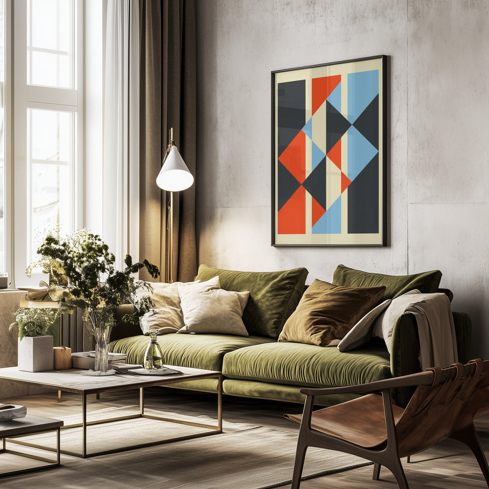 Geometric Patterns #2 - Poster / Art Print - interiör