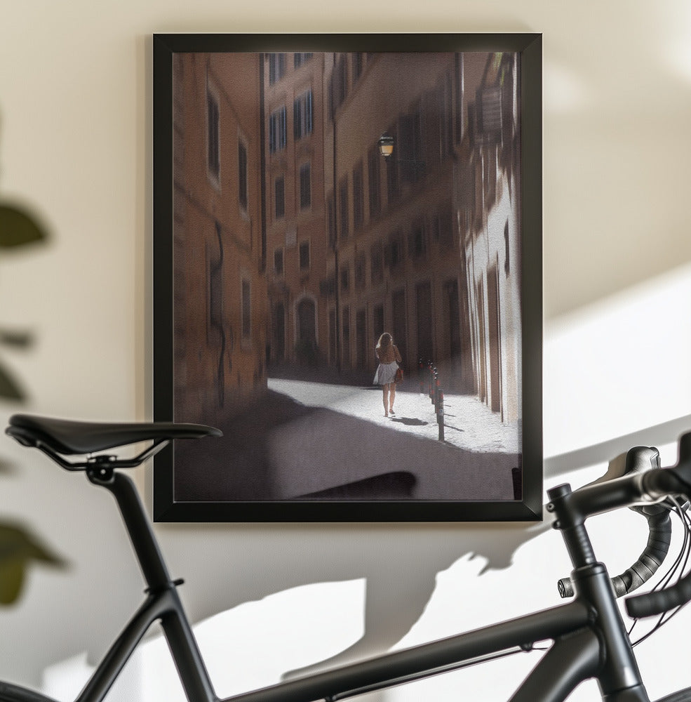 A girl in Rome - Poster / Art Print - interiör