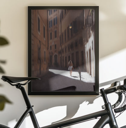 A girl in Rome - Poster / Art Print - interiör