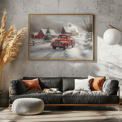 Christmas Truck - Poster / Art Print - interiör