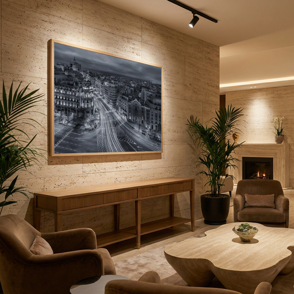 Madrid City Lights - Poster / Art Print - interiör