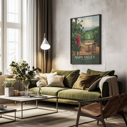 Napa Valley - California - Poster / Art Print - interiör
