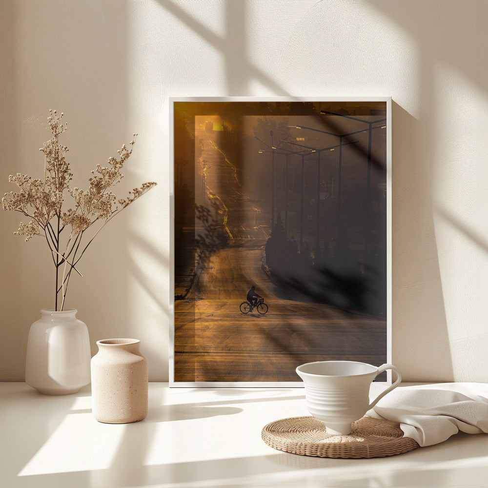 On the way to work - Poster / Art Print - interiör