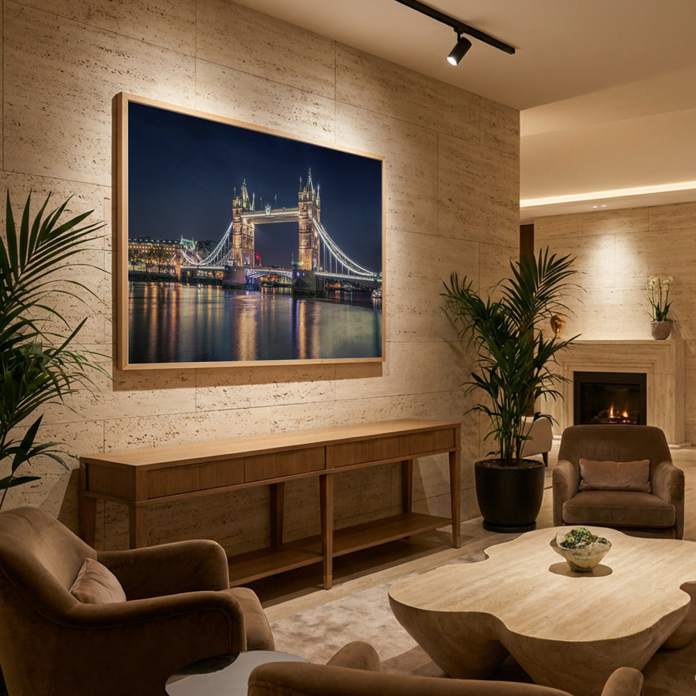 Night at The Tower Bridge - Poster / Art Print - interiör