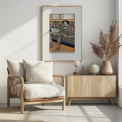 Viennese Café  the Man of Letters - Poster / Art Print - interiör