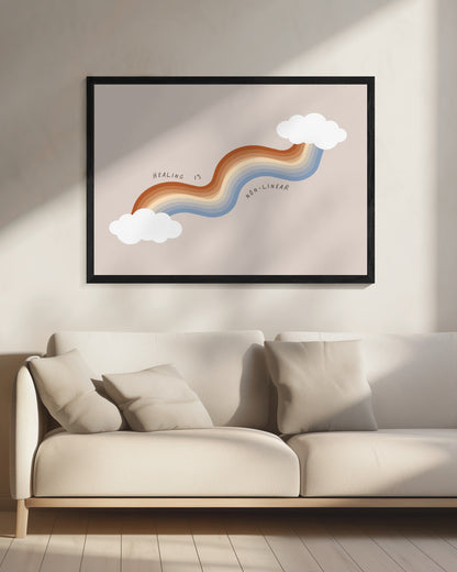Healing Rainbow - Poster / Art Print - interiör