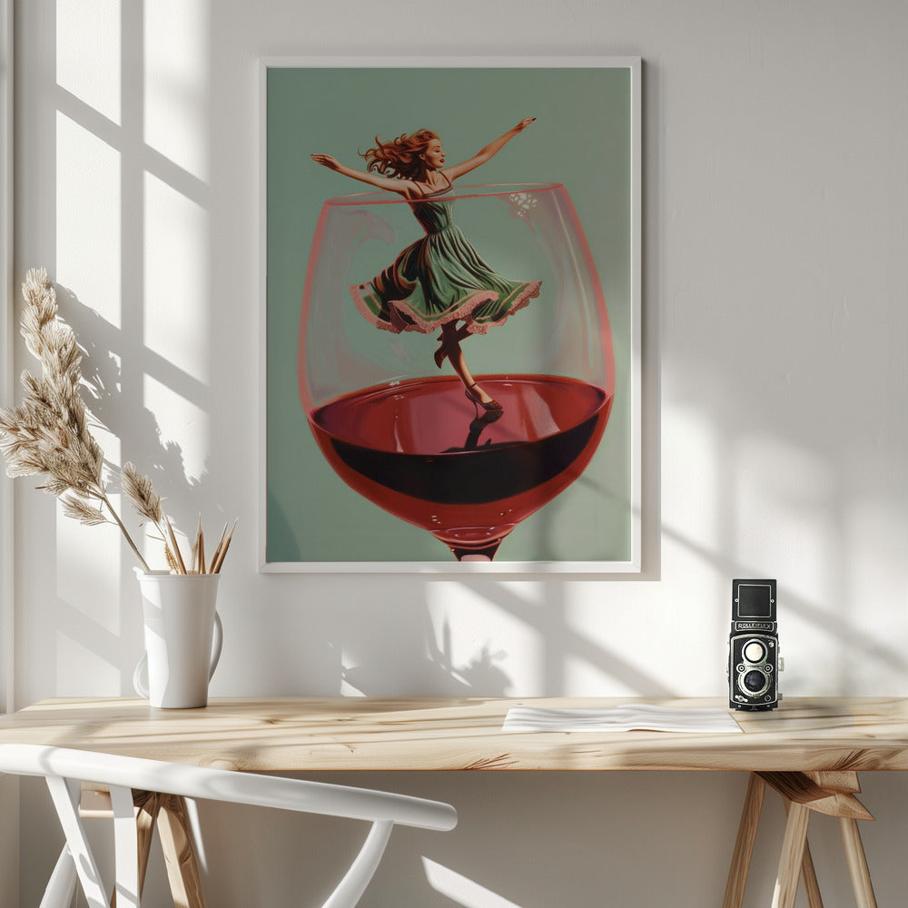 Wine Dance - Poster / Art Print - interiör