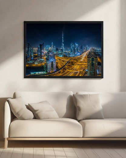 Blue city - Poster / Art Print - interiör