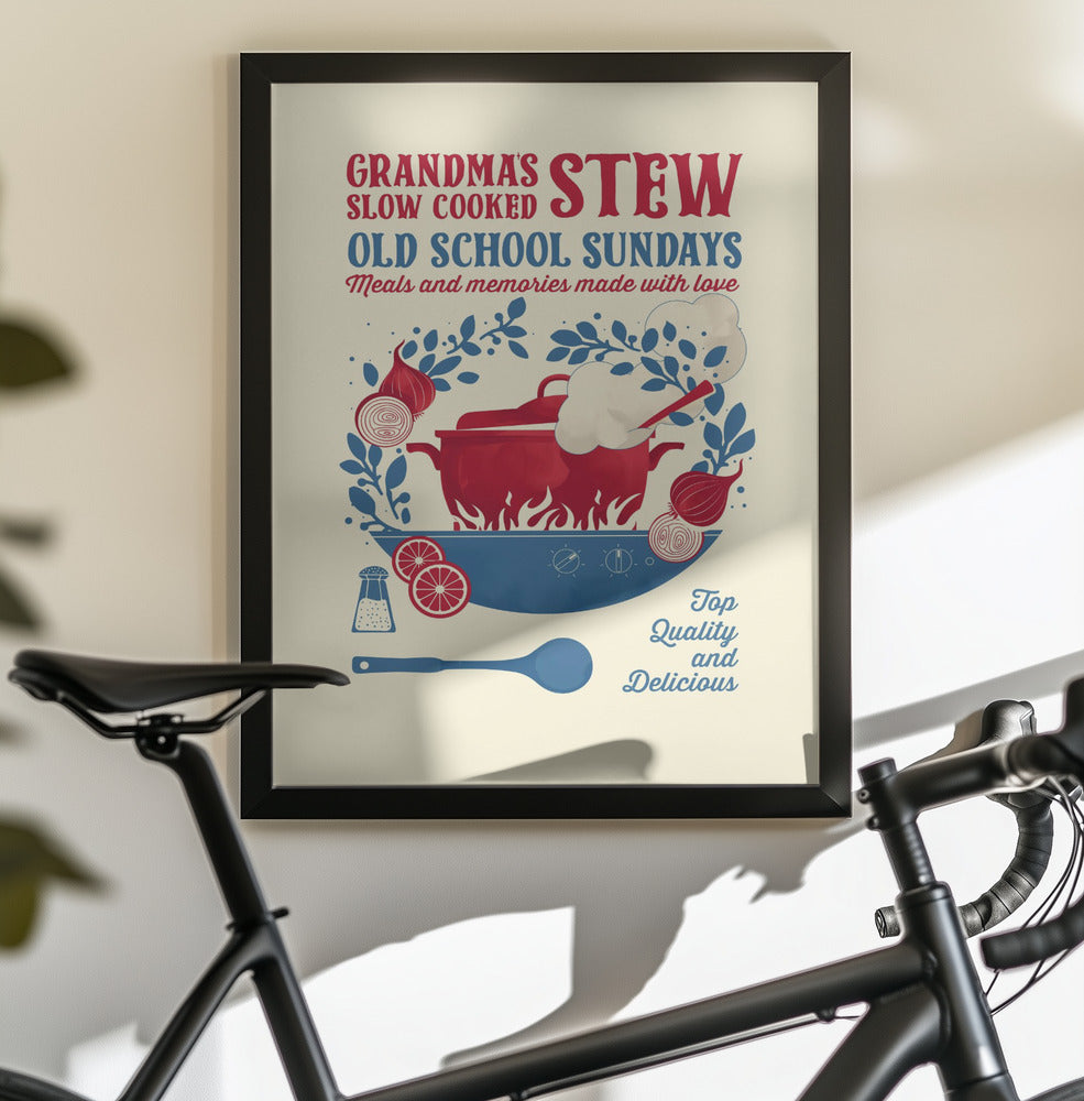 Grandmas Stew kitchen print - Poster / Art Print - interiör
