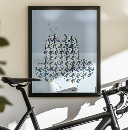Pyjama Woman 1 - Poster / Art Print - interiör