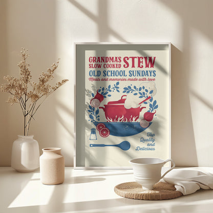 Grandmas Stew kitchen print - Poster / Art Print - interiör