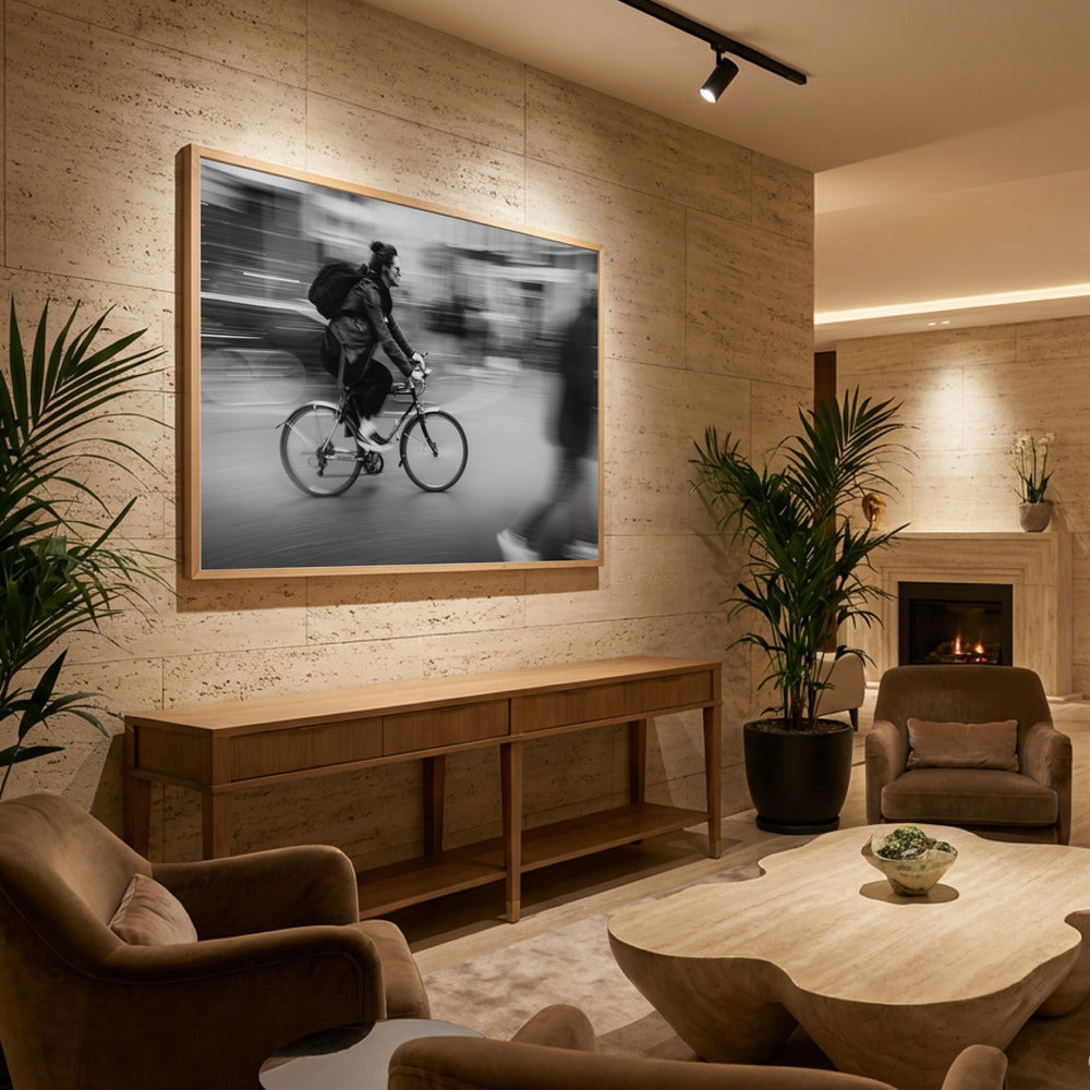 World in motion - Poster / Art Print - interiör