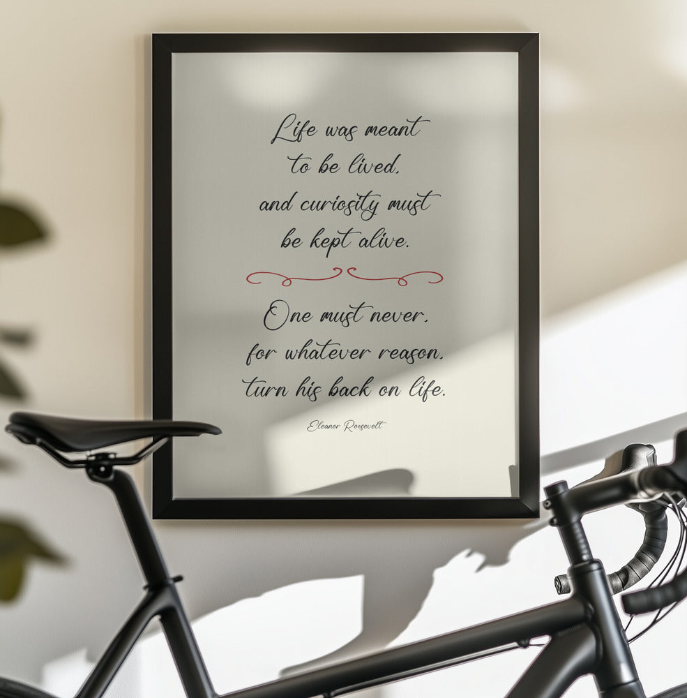 Eleanor Roosevelt quote - Poster / Art Print - interiör