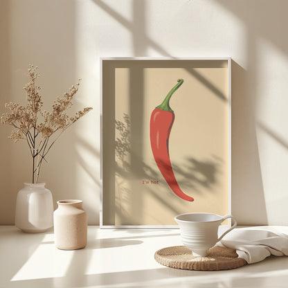 I'm Hot - Poster / Art Print - interiör