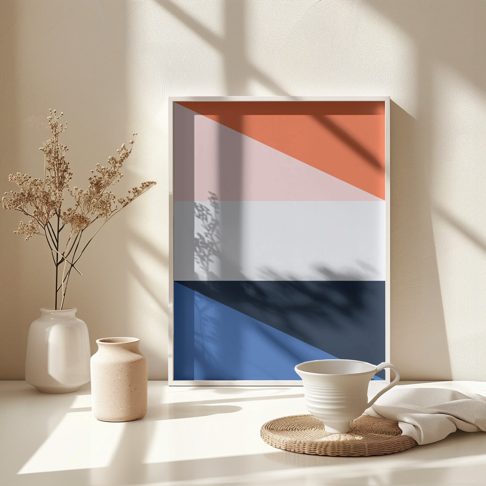 Four Triangles - Poster / Art Print - interiör