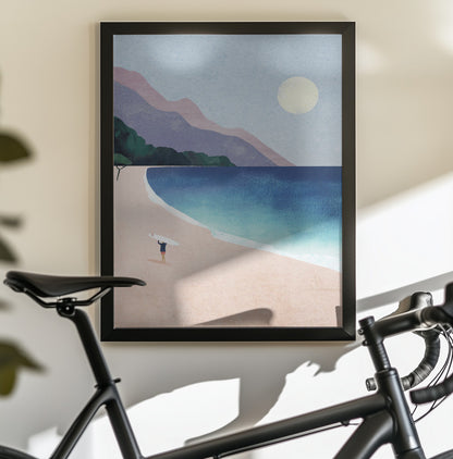 Surf Beach - Poster / Art Print - interiör