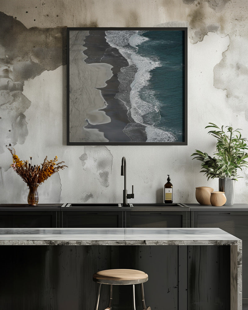 Running waves - Poster / Art Print - interiör