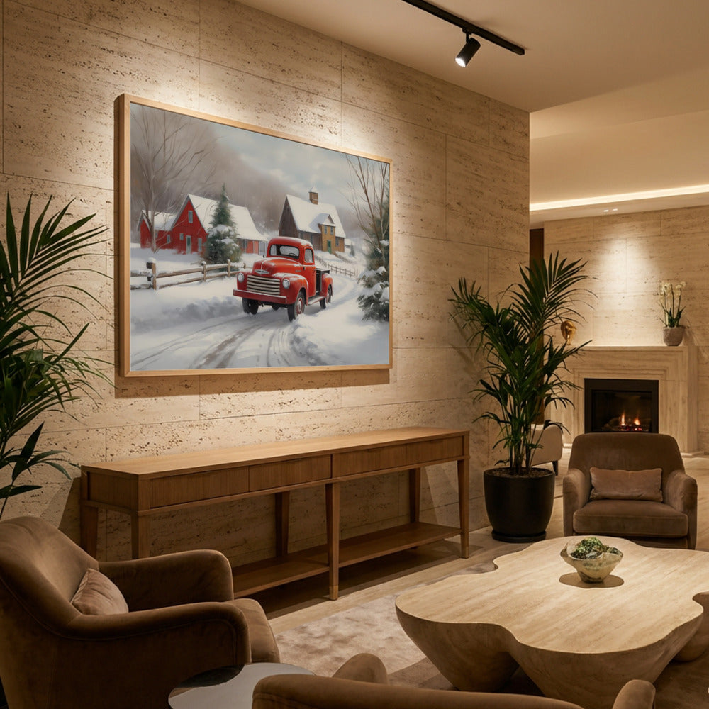 Christmas Truck - Poster / Art Print - interiör
