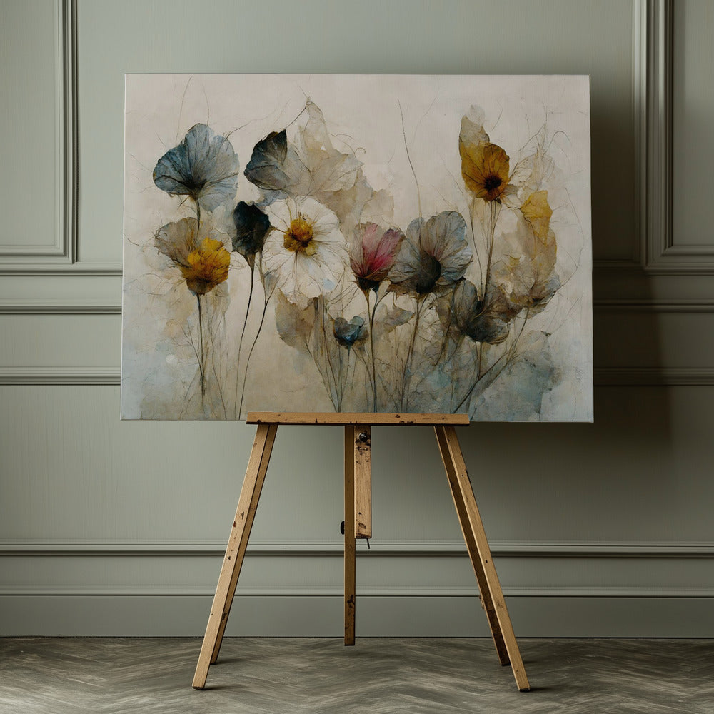 Dry Flower Bouquet - Poster / Art Print - interiör