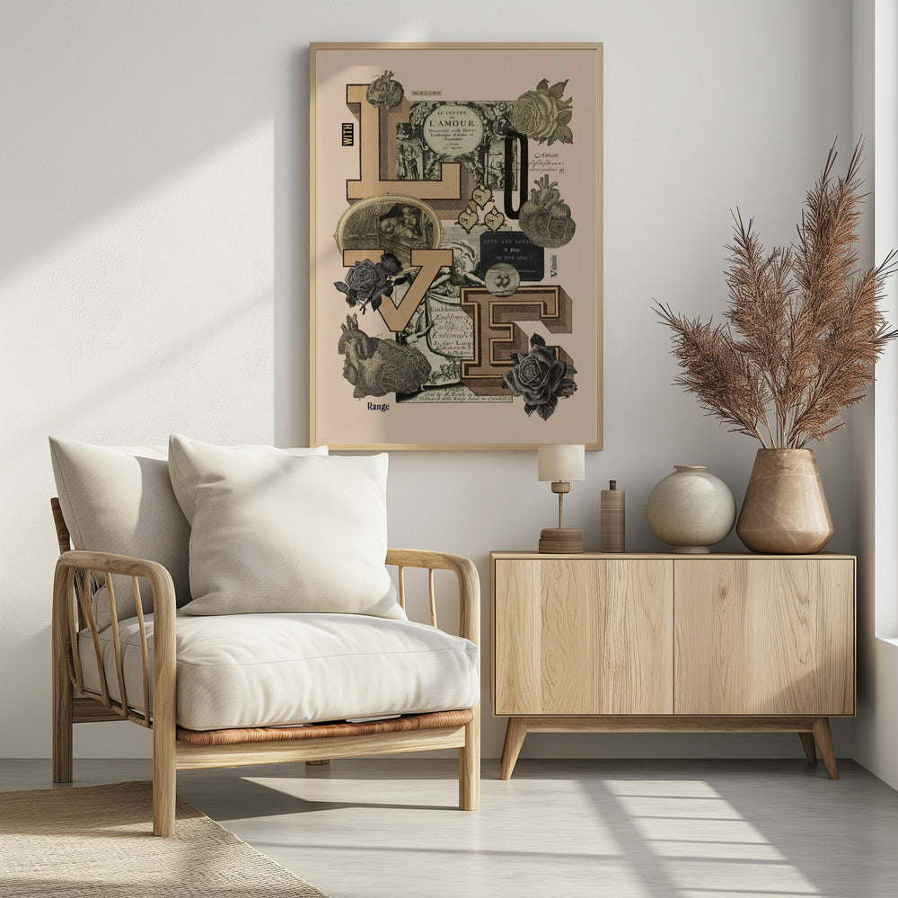 With Love - Poster / Art Print - interiör