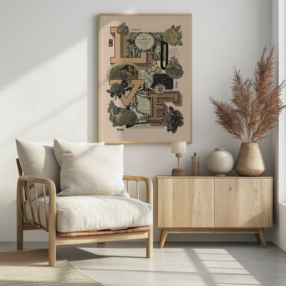 With Love - Poster / Art Print - interiör
