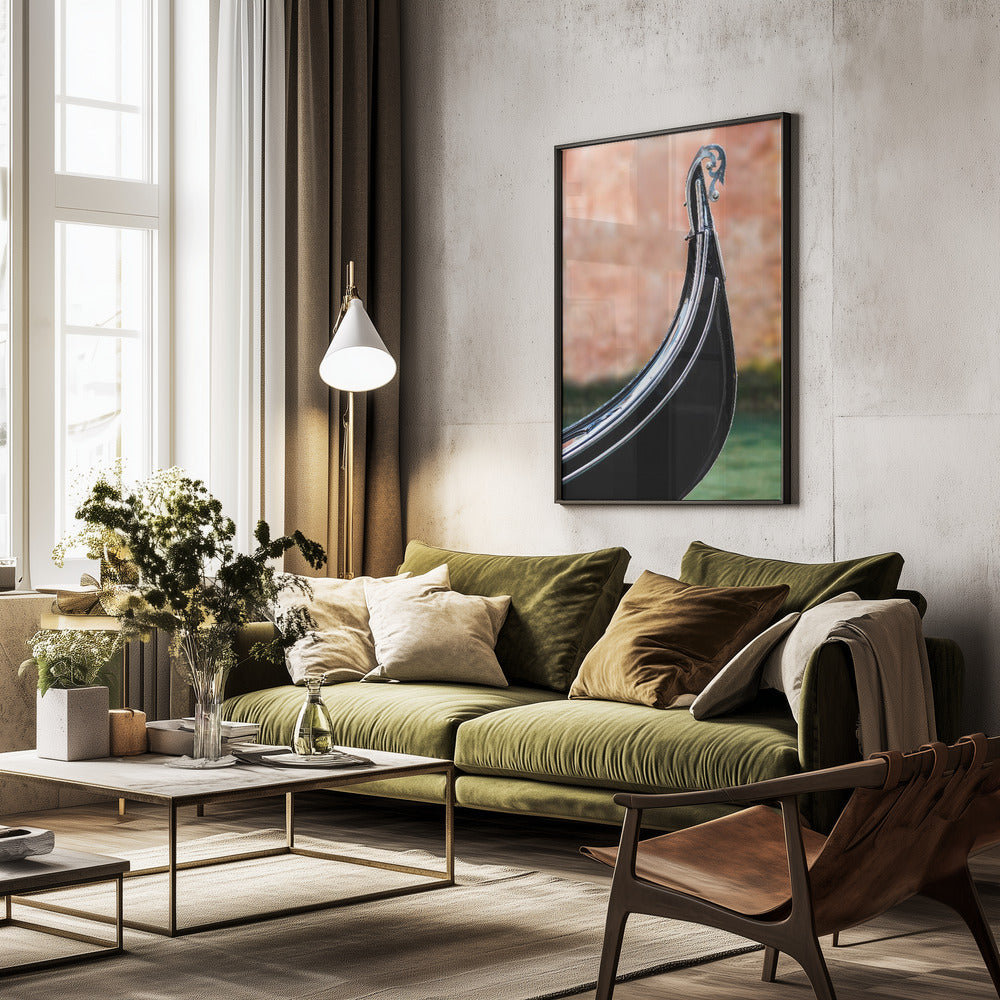 The bow of the gondola - Poster / Art Print - interiör