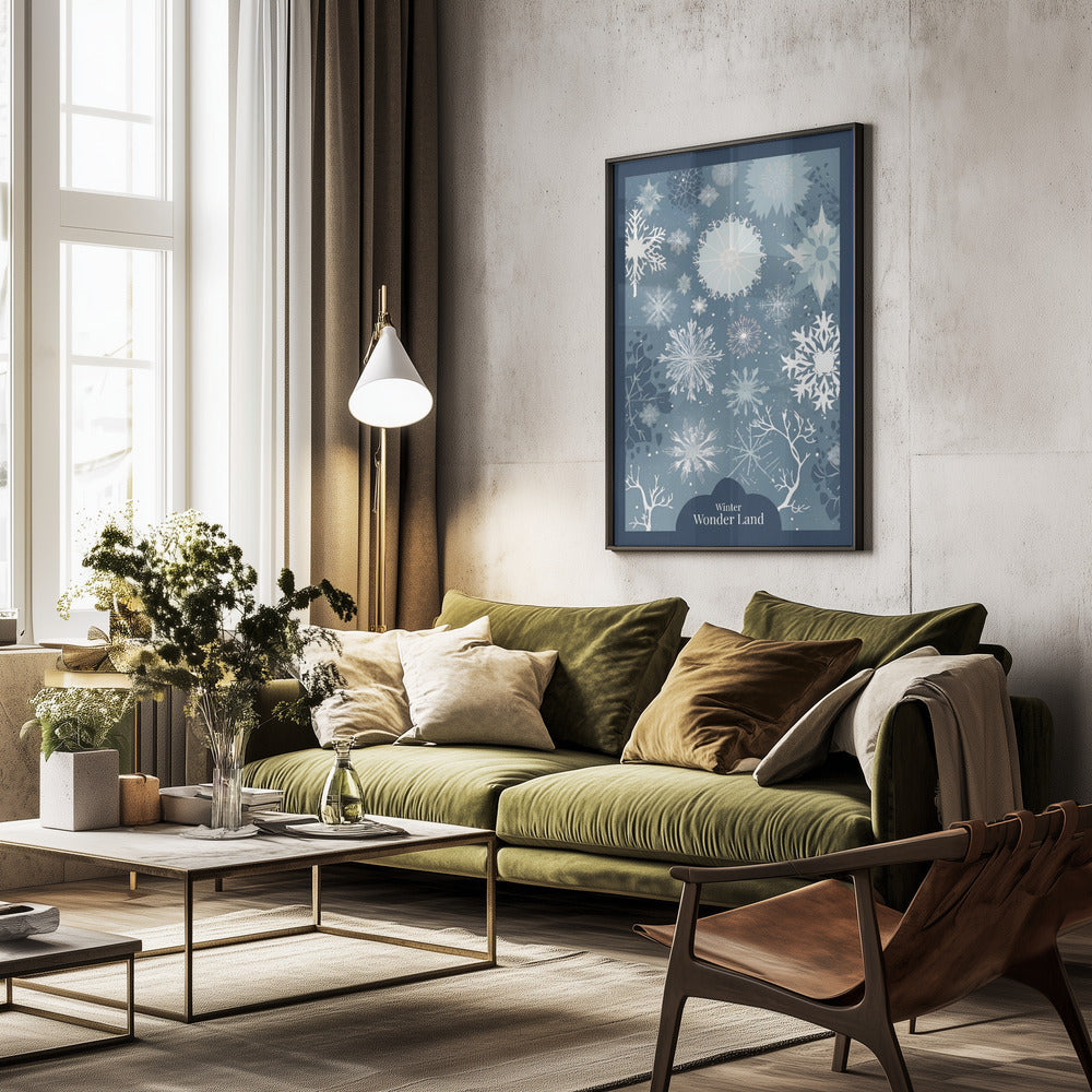 Winter Wonder Land - Poster / Art Print - interiör