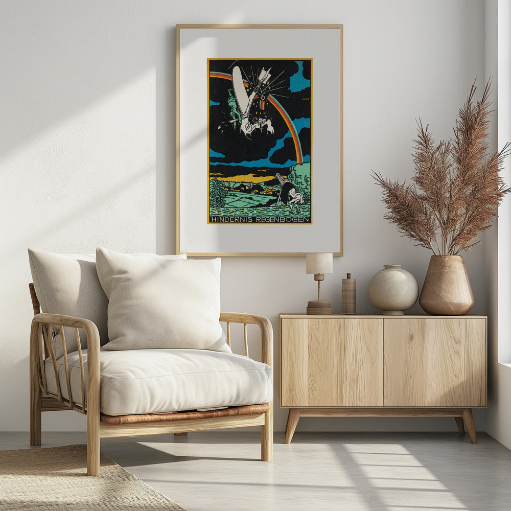 Rainbow Obstacle - Poster / Art Print - interiör