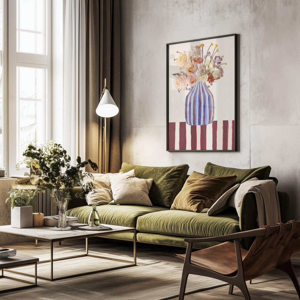 Still Life With Flowers 1 - Poster / Art Print - interiör