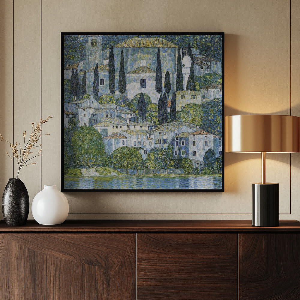 Kirche In Cassone (1913) - Poster / Art Print - interiör