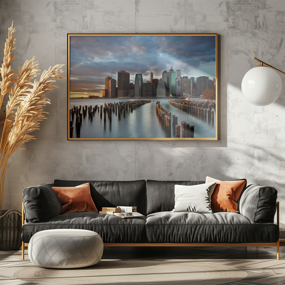NYC Skyline - Poster / Art Print - interiör
