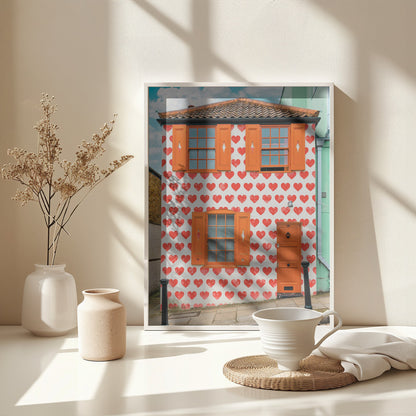 Valentines Day House - Poster / Art Print - interiör
