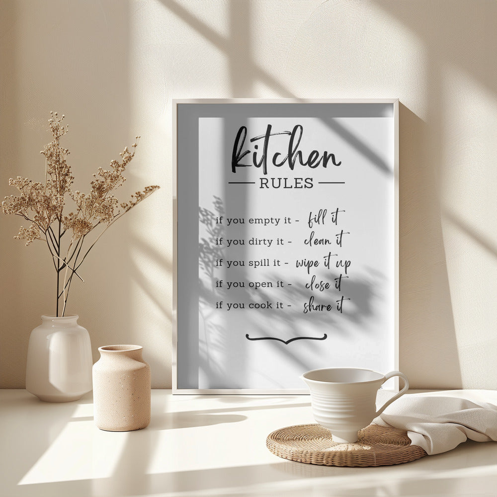 Kitchen Rules - Poster / Art Print - interiör