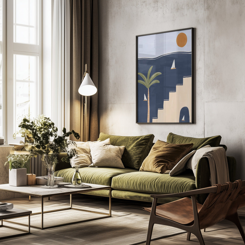 Sailboats - Poster / Art Print - interiör