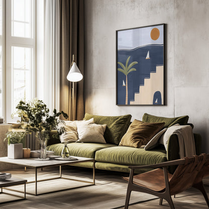 Sailboats - Poster / Art Print - interiör