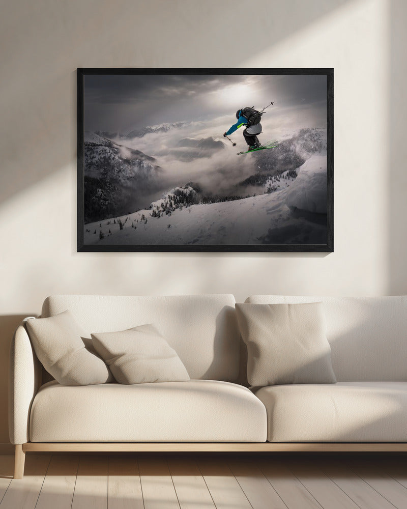 Backcountry skiing - Poster / Art Print - interiör