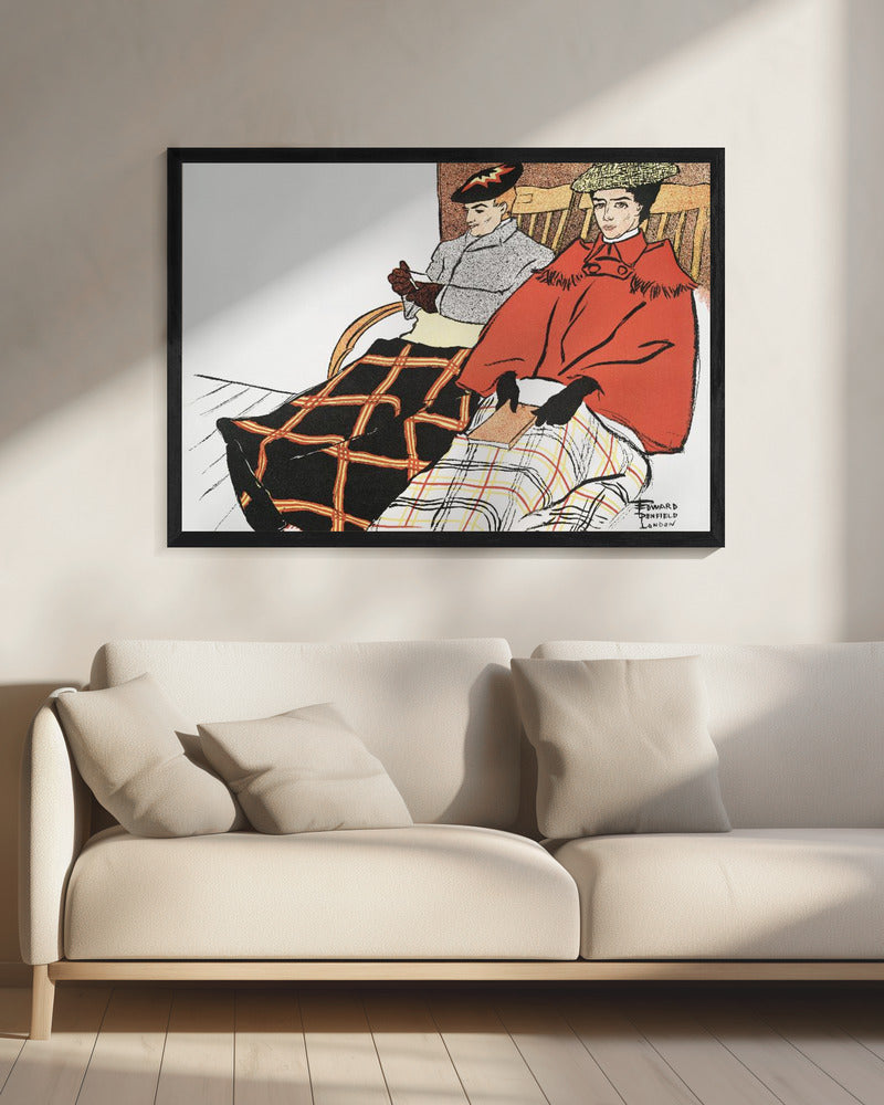 Man and Woman Sitting Together (1897) - Poster / Art Print - interiör
