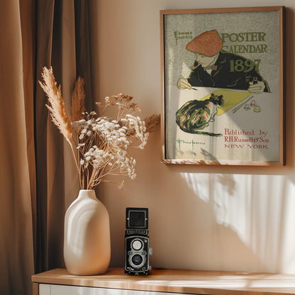 Edward Penfield Self Portrait - Poster / Art Print - interiör