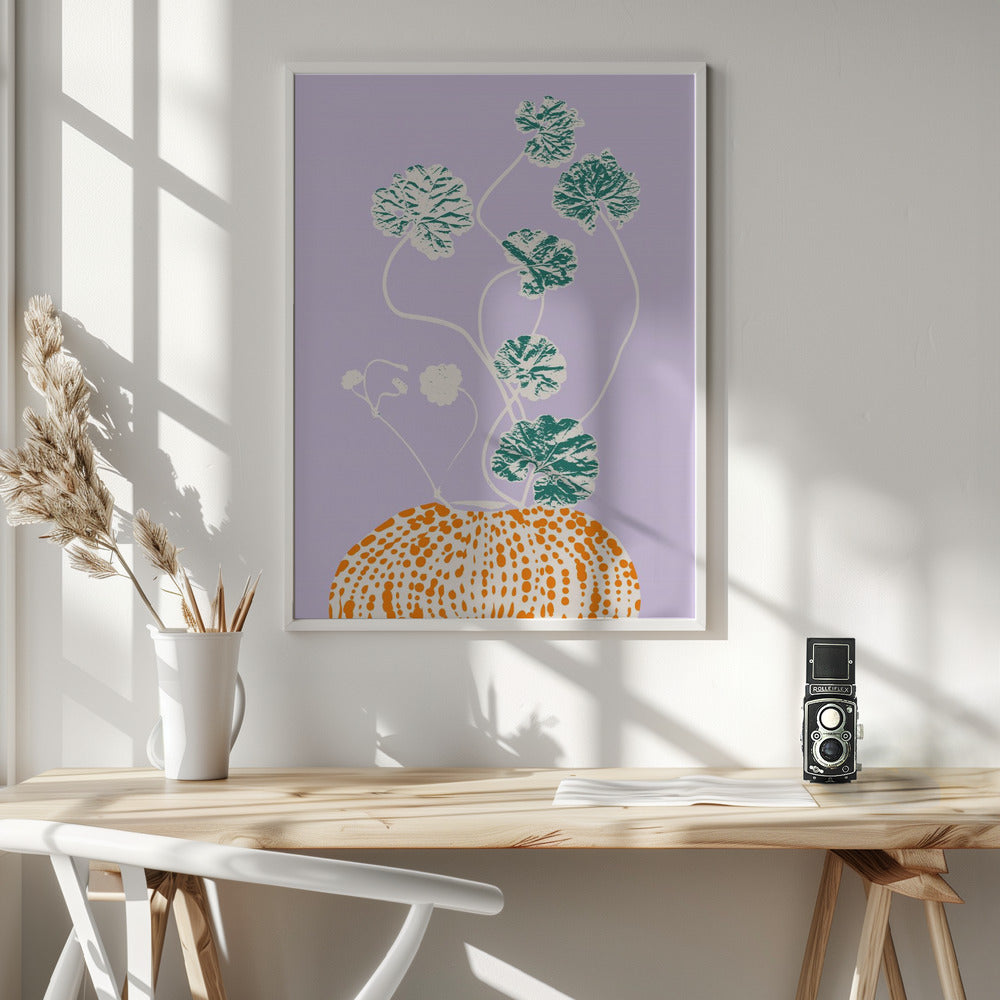 Plant based happyness Ajuga still life - Poster / Art Print - interiör