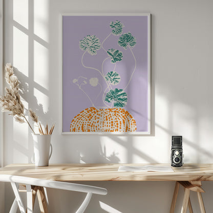 Plant based happyness Ajuga still life - Poster / Art Print - interiör